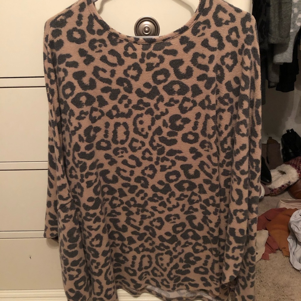 Leopard print sweater